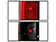 Halogen Tail Light; Chrome Housing; Red Clear Lens; Driver Side (19-21 Silverado 1500 w/ Factory Halogen Tail Lights)