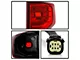 Halogen Tail Light; Chrome Housing; Red Clear Lens; Passenger Side (19-21 Silverado 1500 w/ Factory Halogen Tail Lights)