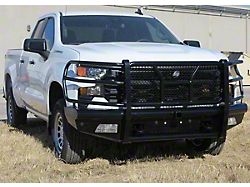 HD Replacement Front Bumper with Receiver Hitch; Semi-Gloss Black (22-26 Silverado 1500 w/o Super Cruise, Excluding ZR2)