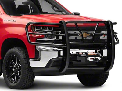 Westin HDX Winch Mount Grille Guard; Black (19-21 Silverado 1500, Excluding Diesel; 2022 Silverado 1500 LTD, Excluding Diesel)