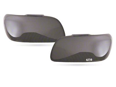 Headlight Covers; Carbon Fiber Look (03-06 Silverado 1500)