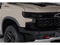 Headlight Covers; Carbon Fiber Look (22-25 Silverado 1500, Excluding Custom, Custom Trail Boss & WT)
