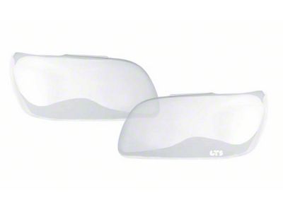 Headlight Covers; Clear (22-24 Silverado 1500, Excluding Custom, Custom Trail Boss & WT)