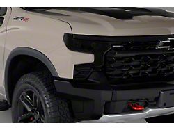 Headlight Covers; Smoked (22-25 Silverado 1500, Excluding Custom, Custom Trail Boss & WT)