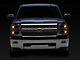 Projector Headlights with Amber Corner Lights; Chrome Housing; Clear Lens (14-15 Silverado 1500)