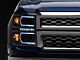 LED DRL Headlights with Amber Corner Nights; Chrome Housing; Clear Lens (14-15 Silverado 1500)