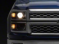 OE Style Headlight; Black Housing; Clear Lens; Driver Side (14-15 Silverado 1500)