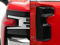 Headlight and Tail Light Cover Kit; Smoked (19-21 Silverado 1500, Excluding Custom, Custom Trail Boss & WT)
