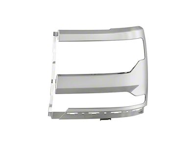 Headlight Trim Bezel Cover; Chrome; Driver Side (16-18 Silverado 1500)