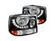Headlights; Conversion Euro; Parking LED; Black (99-02 Silverado 1500)