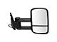 Heated Manual Towing Mirrors; Textured Black (99-02 Silverado 1500)