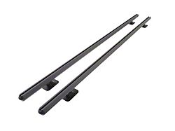 Hex Side Rails; Textured Black (14-25 Silverado 1500 w/ 8-Foot Long Box)