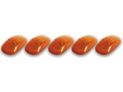 Hi-5 Cab Roof Light Kit; 99-02 Dodge Style; Amber (Universal; Some Adaptation May Be Required)
