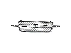 Honeycomb Upper Replacement Grille; Chrome and Gray (2006 Silverado 1500)