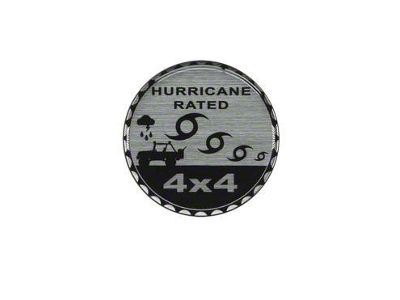 Hurricane Rated Badge (Universal; Some Adaptation May Be Required)