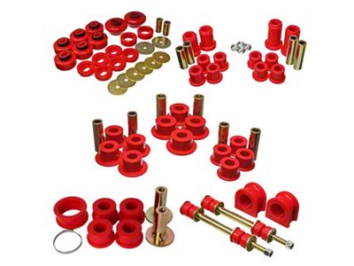 Hyper-Flex System Master Bushing Kit; Red (07-13 2WD Silverado 1500)