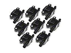 Ignition Coil with 3-Pins; Square Coil; Set of Eight (14-18 V8 Silverado 1500)