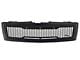 Impulse Upper Replacement Grille with Amber LED Lights; Matte Black (07-13 Silverado 1500)