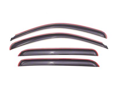 In-Channel Ventvisor Window Deflectors; Front and Rear; Dark Smoke (07-13 Silverado 1500 Crew Cab)