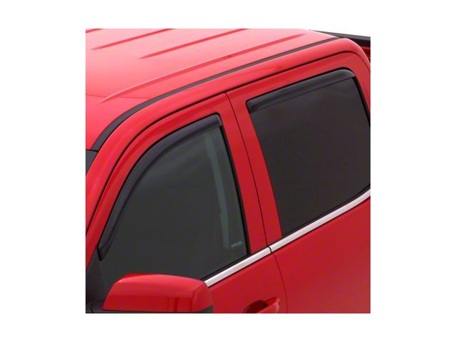In-Channel Ventvisor Window Deflectors; Front and Rear; Dark Smoke (19-24 Silverado 1500 Double Cab)