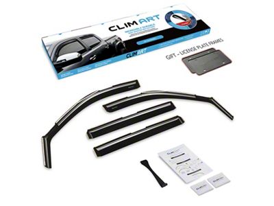 in-Channel Window Deflectors (19-25 Silverado 1500 Crew Cab)
