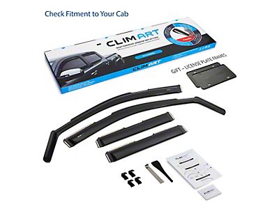Husky Liners Sierra 2500 Low Profile Ventvisor Window Deflectors; Front And Rear; Matte Black 2857075 (20-26 Sierra 2500 HD Crew Cab) - Free Shipping