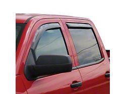 Westin In-Channel Window Deflectors; Front and Rear; Matte Black (14-18 Silverado 1500 Crew Cab)