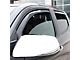 In-Channel Window Deflectors; Front and Rear; Matte Black (19-24 Silverado 1500 Double Cab)
