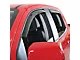 In-Channel Window Deflectors; Front and Rear; Matte Black (19-24 Silverado 1500 Double Cab)