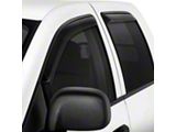 Westin In-Channel Window Deflectors; Front and Rear; Smoke (19-26 Silverado 1500 Crew Cab)