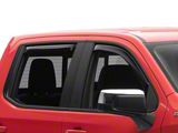 EGR In-Channel Window Visors; Front and Rear; Dark Smoke (19-25 Silverado 1500 Crew Cab)