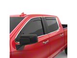 EGR In-Channel Window Visors; Front and Rear; Dark Smoke (19-25 Silverado 1500 Double Cab)
