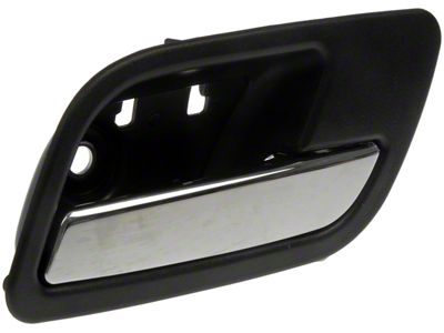 Interior Door Handle; Black and Chrome; Rear Passenger Side (07-13 Silverado 1500 Crew Cab)