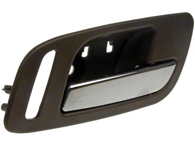 Interior Door Handle; Cashmere Brown and Chrome; Front Passenger Side (07-13 Silverado 1500)