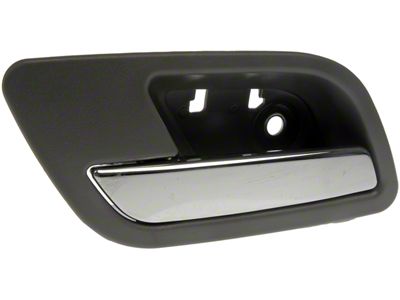 Interior Door Handle; Titanium Gray and Chrome; Rear Driver Side (07-13 Silverado 1500 Crew Cab)