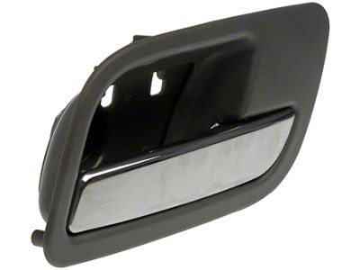 Interior Door Handle; Titanium Gray and Chrome; Rear Passenger Side (07-13 Silverado 1500 Crew Cab)