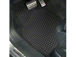 Intro-Tech Hexomat Custom Fit All-Weather Front Floor Mats; Black (07-13 Silverado 1500 Regular Cab)