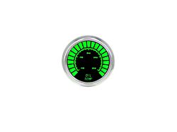 LED Analog Bargraph Transmission Temperature Gauge; 2-1/16-Inch; Green; 140-340 Degrees (Universal; Some Adaptation May Be Required)