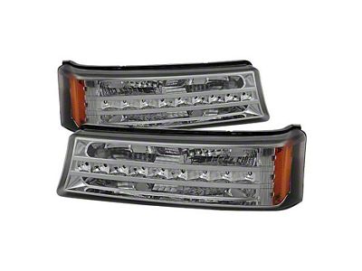 LED Bumper Lights; Smoked (03-06 Silverado 1500 w/o Body Cladding)