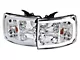 LED C-Bar Factory Style Headlights; Chrome Housing; Clear Lens (07-13 Silverado 1500)