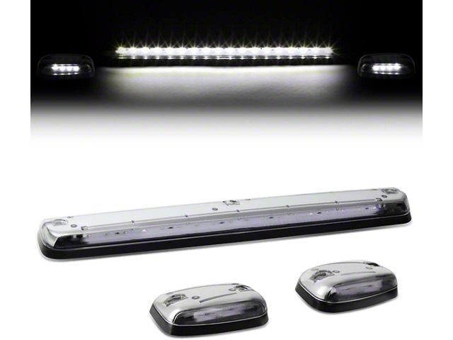 LED Cab Roof Lights; White (07-13 Silverado 1500)