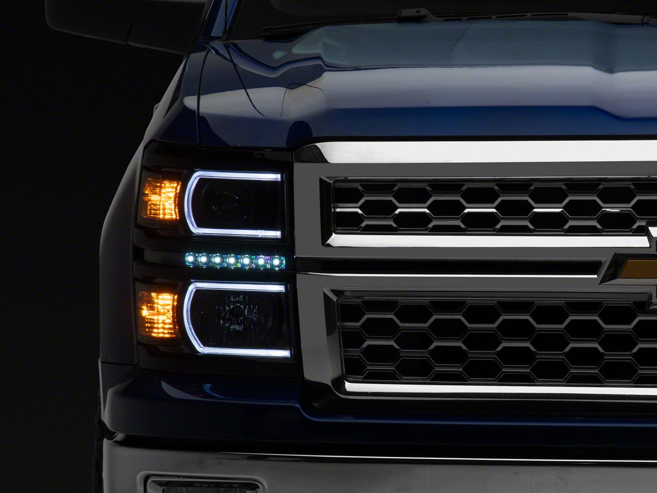 FOR 07-14 CHEVY SILVERADO 1500 2500 3500 HD PAIR LED