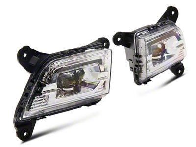 LED Fog Lights; Clear (19-21 Silverado 1500)