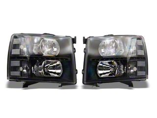 For Chevy Silverado Avalanche Black Housing Head Lights+Clear Reflector For Chevy Silverado Avalanche Black Housing Head Lights+Clear Reflector