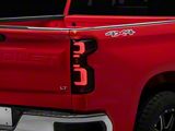 LED Tail Lights; Black Housing; Clear Lens (19-23 Silverado 1500 w/ Factory LED Tail Lights)