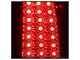 LED Tail Lights; Black Housing; Red Clear Lens (99-02 Silverado 1500 Fleetside)