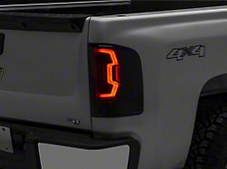 LED Tail Lights; Black Housing; Smoked Lens (07-13 Silverado 1500)