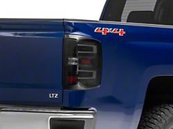 LED Tail Lights; Black Housing; Smoked Lens (14-18 Silverado 1500 w/ Factory Halogen Tail Lights)
