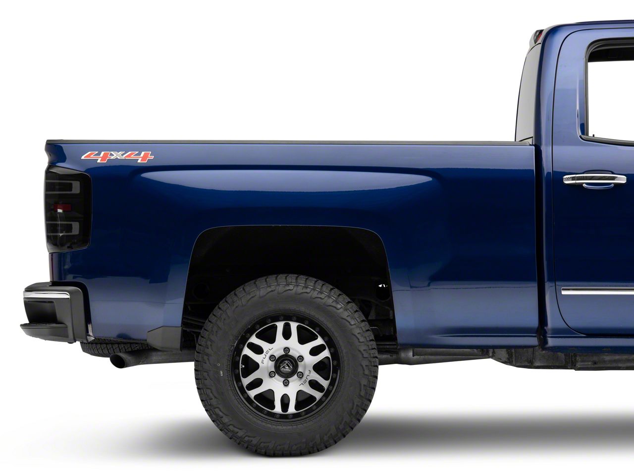 Silverado 1500 LED Tail Lights; Black Housing; Smoked Lens