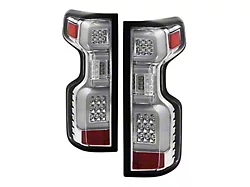 LED Tail Lights; Chrome Housing; Clear Lens (19-24 Silverado 1500 w/ Factory LED Tail Lights)
